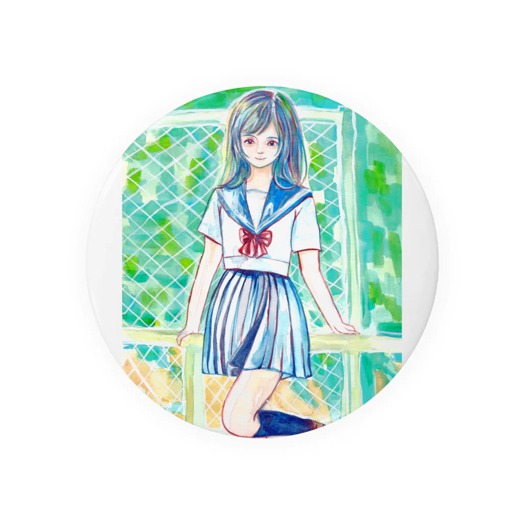 🌼*ﾟがーべらめらん*ﾟ🌼のセーラー服少女③ Tin Badge