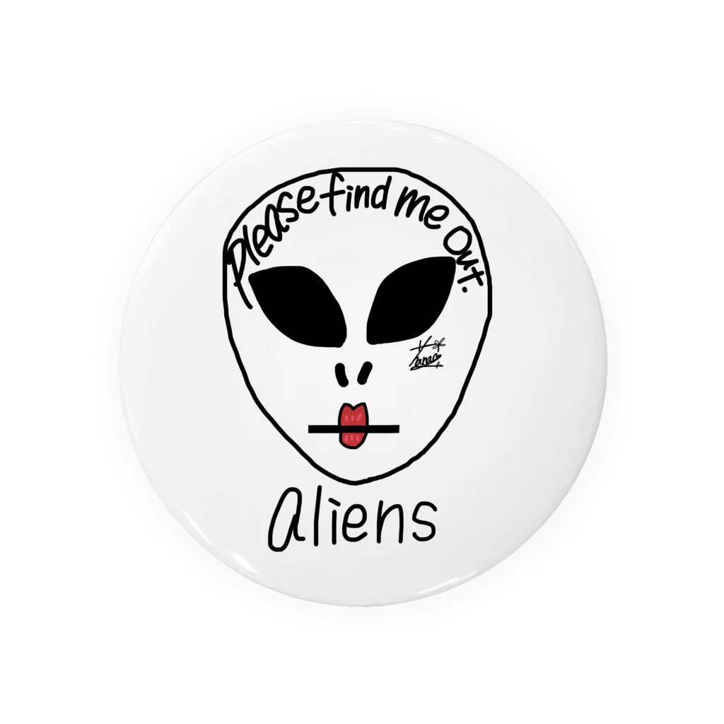 Hanaのalien Tin Badge