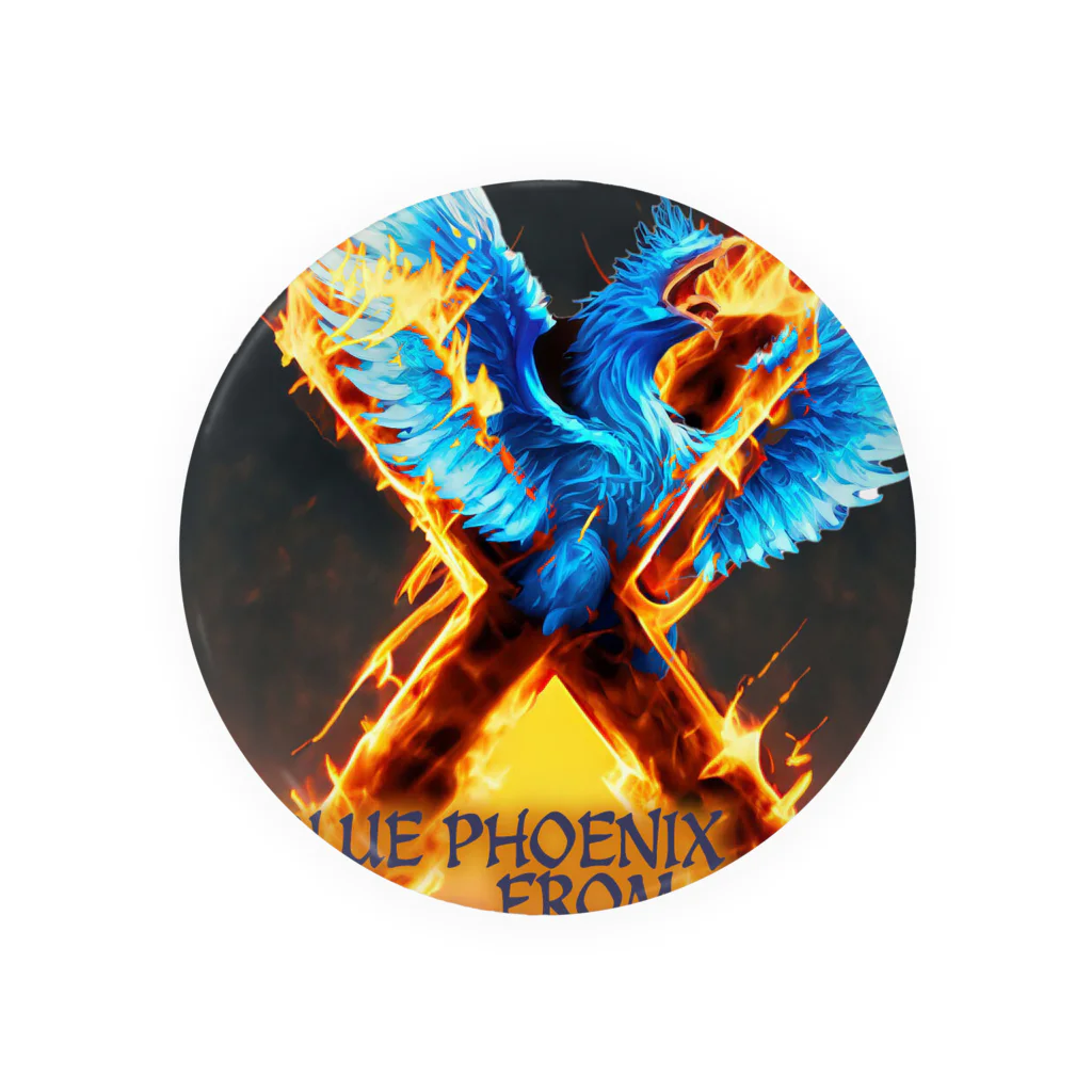 enjoy cycling serviceのBLUE PHOENIX FROM HELL Tin Badge