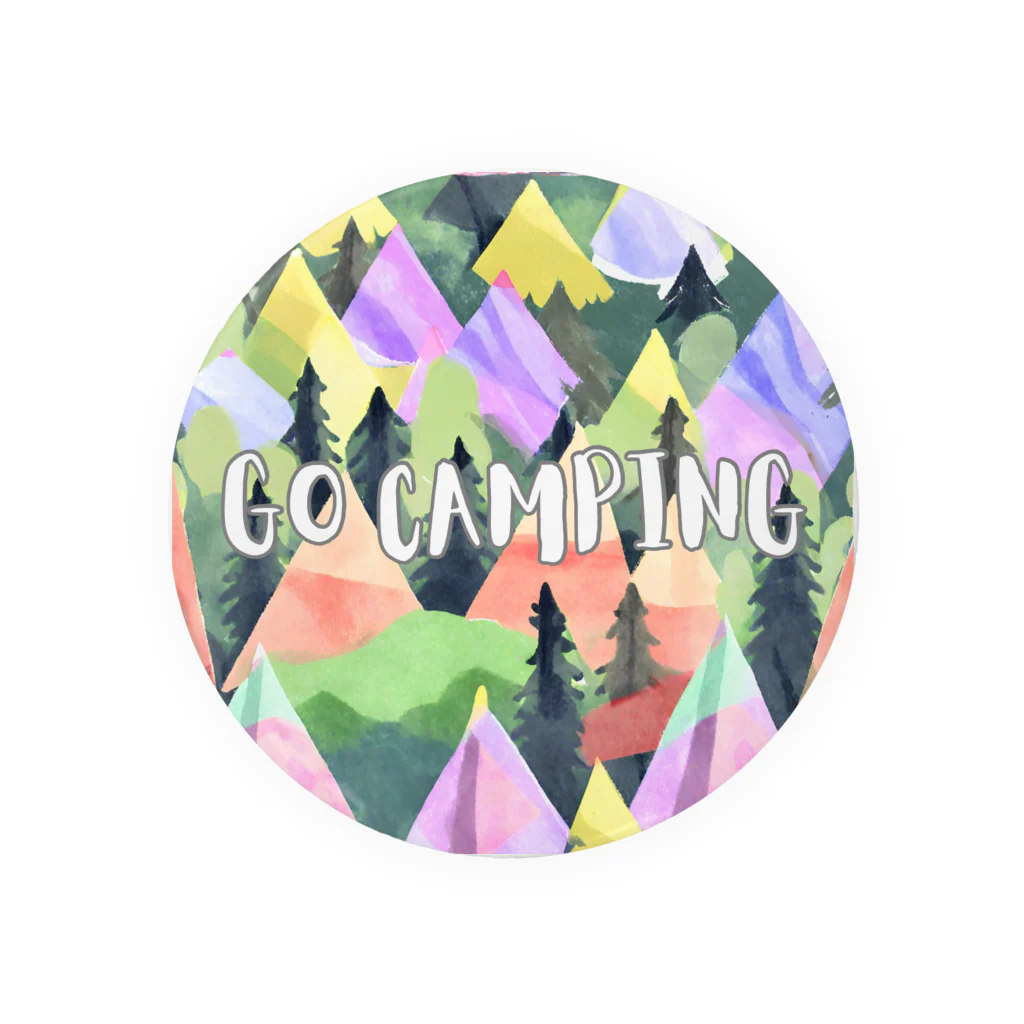 Rico294のカラフルテントでGO CAMPING 2 Tin Badge