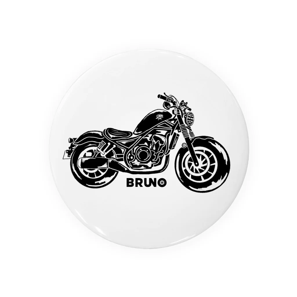 BRUNO by カゼパモトブログのBRUNO BLACK Tin Badge