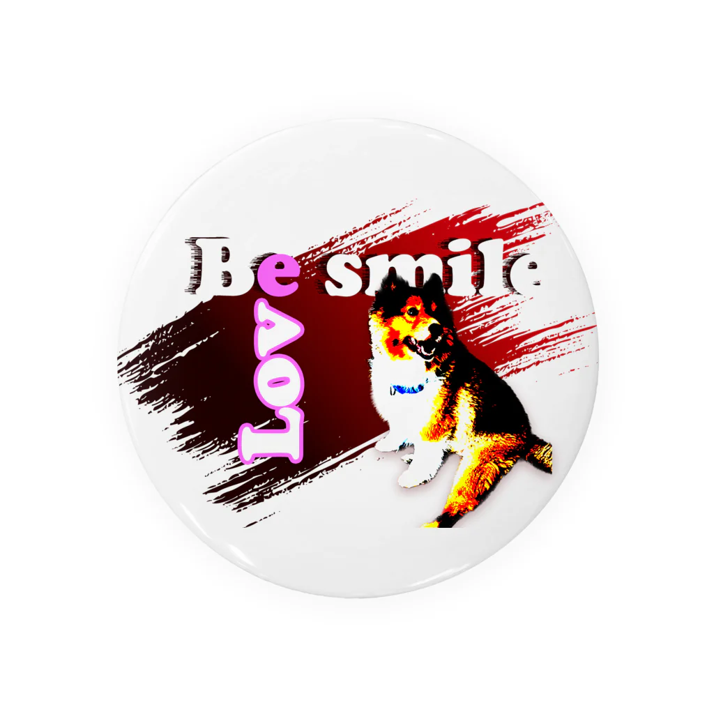 もふもふ犬ソア君SHOPのBe smile♡ 缶バッジ