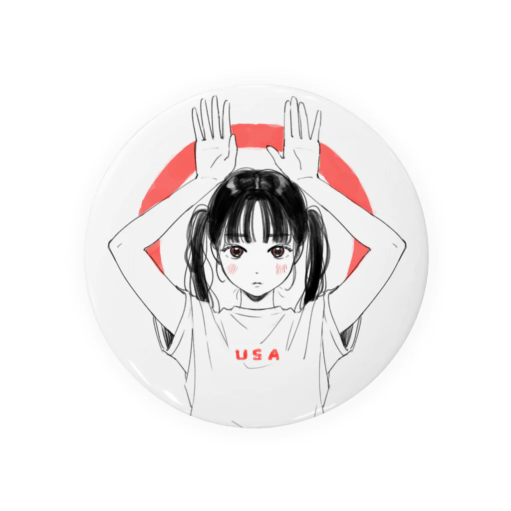 俺シーサイドのUSA Tin Badge