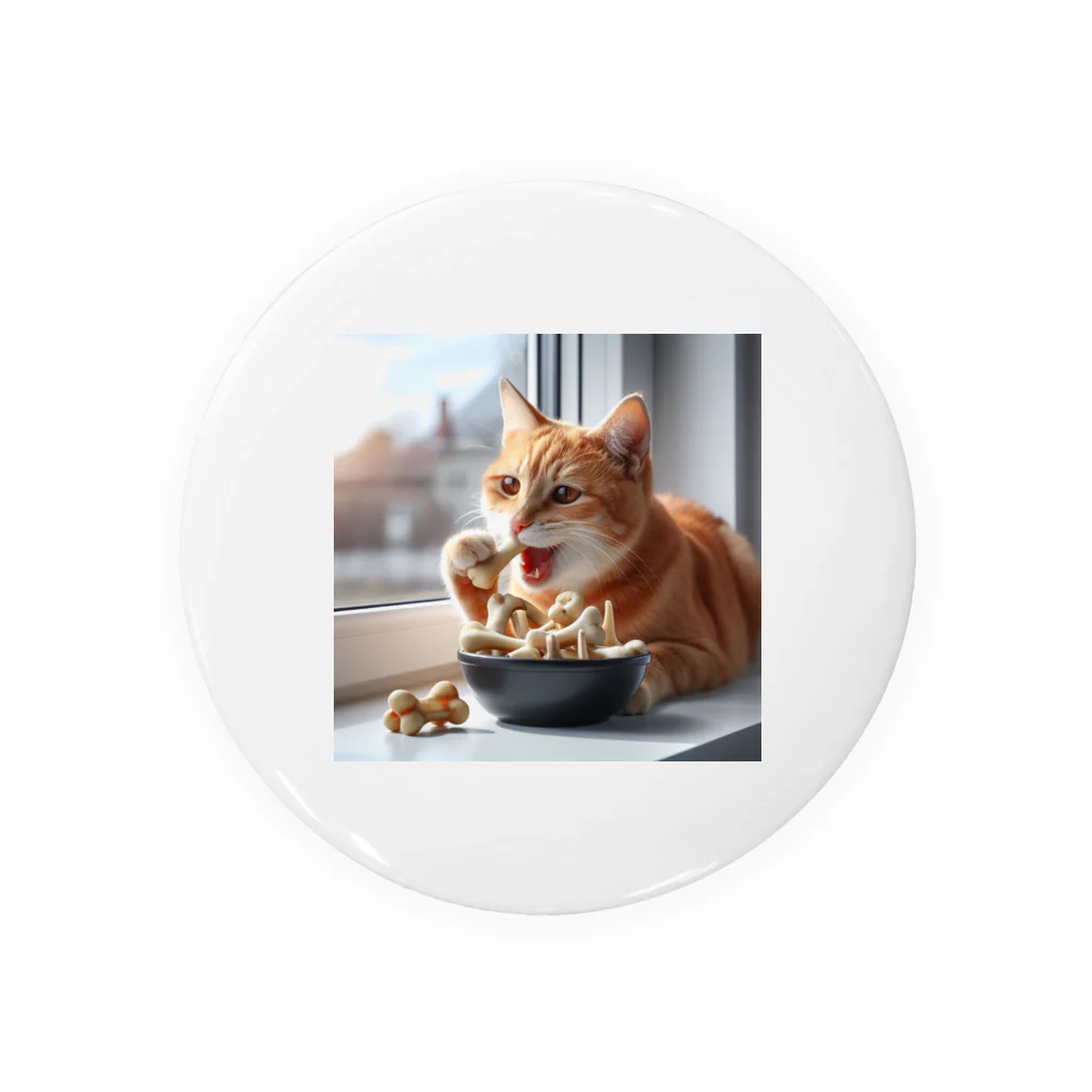 Shiba_IncのBones & Cats（骨 & 猫） Tin Badge