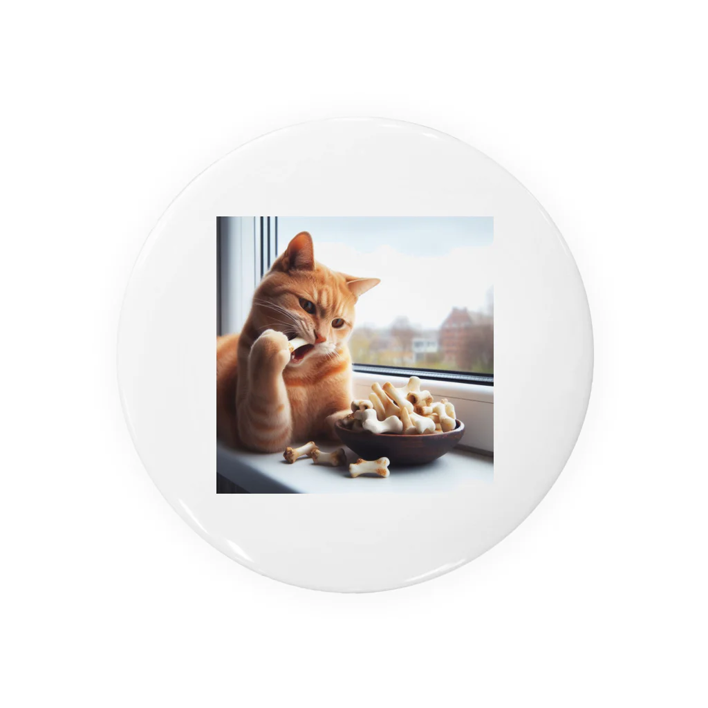 Shiba_IncのBones & Cats（骨 & 猫） 缶バッジ