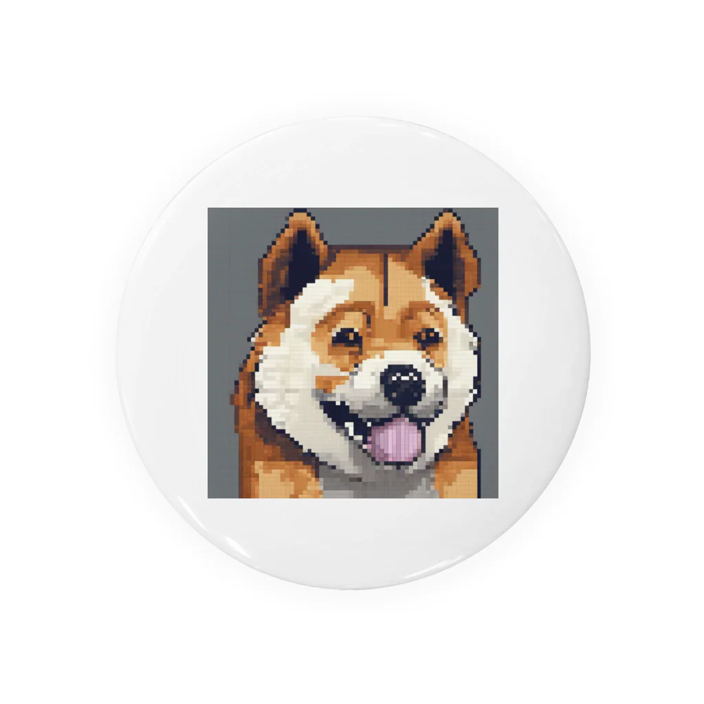 ドットドッグのドット絵の犬 Tin Badge