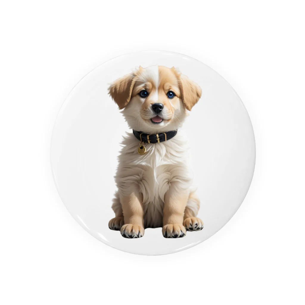 pondLeisurelyの愛らしい子犬 Tin Badge