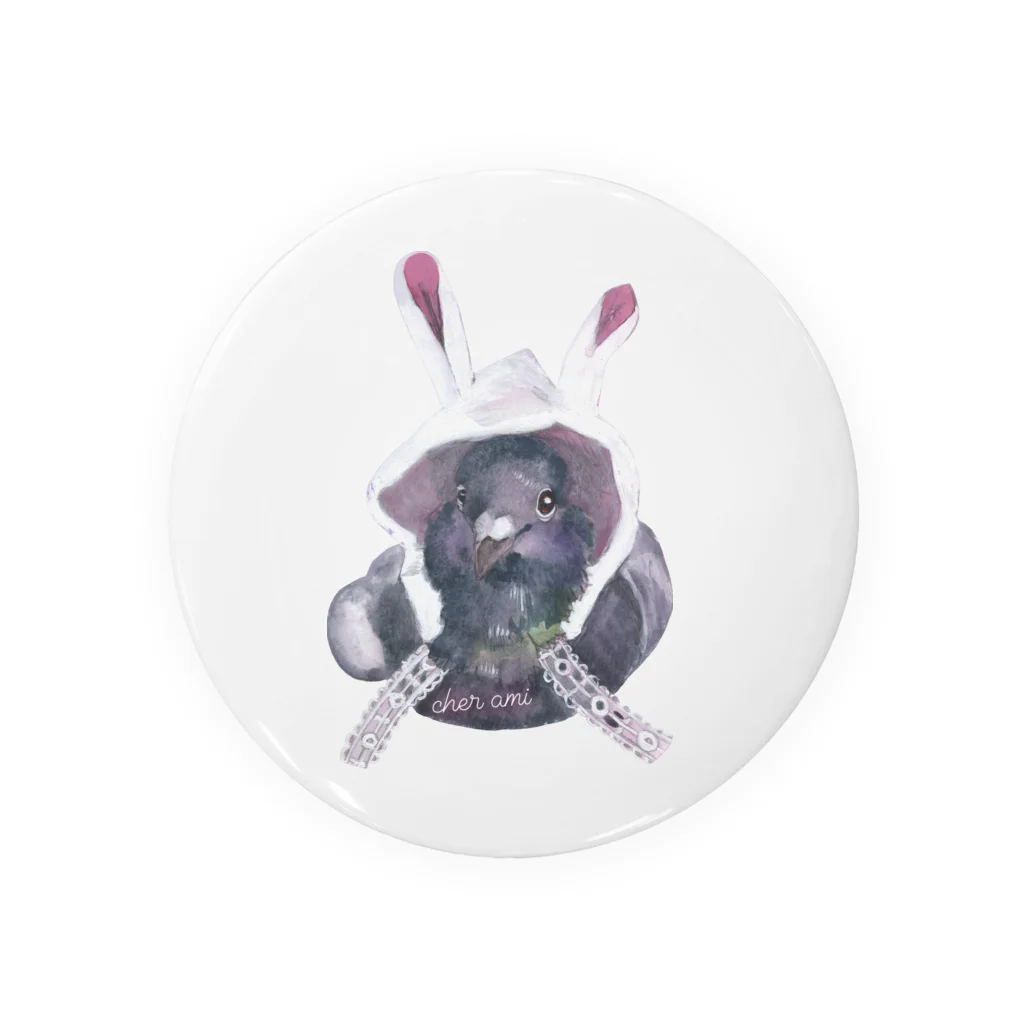 レース鳩の🐰デールのうさぎ🐰デール Tin Badge