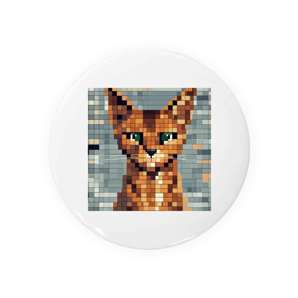 kindonesiaのドット絵のアビシニアン Tin Badge