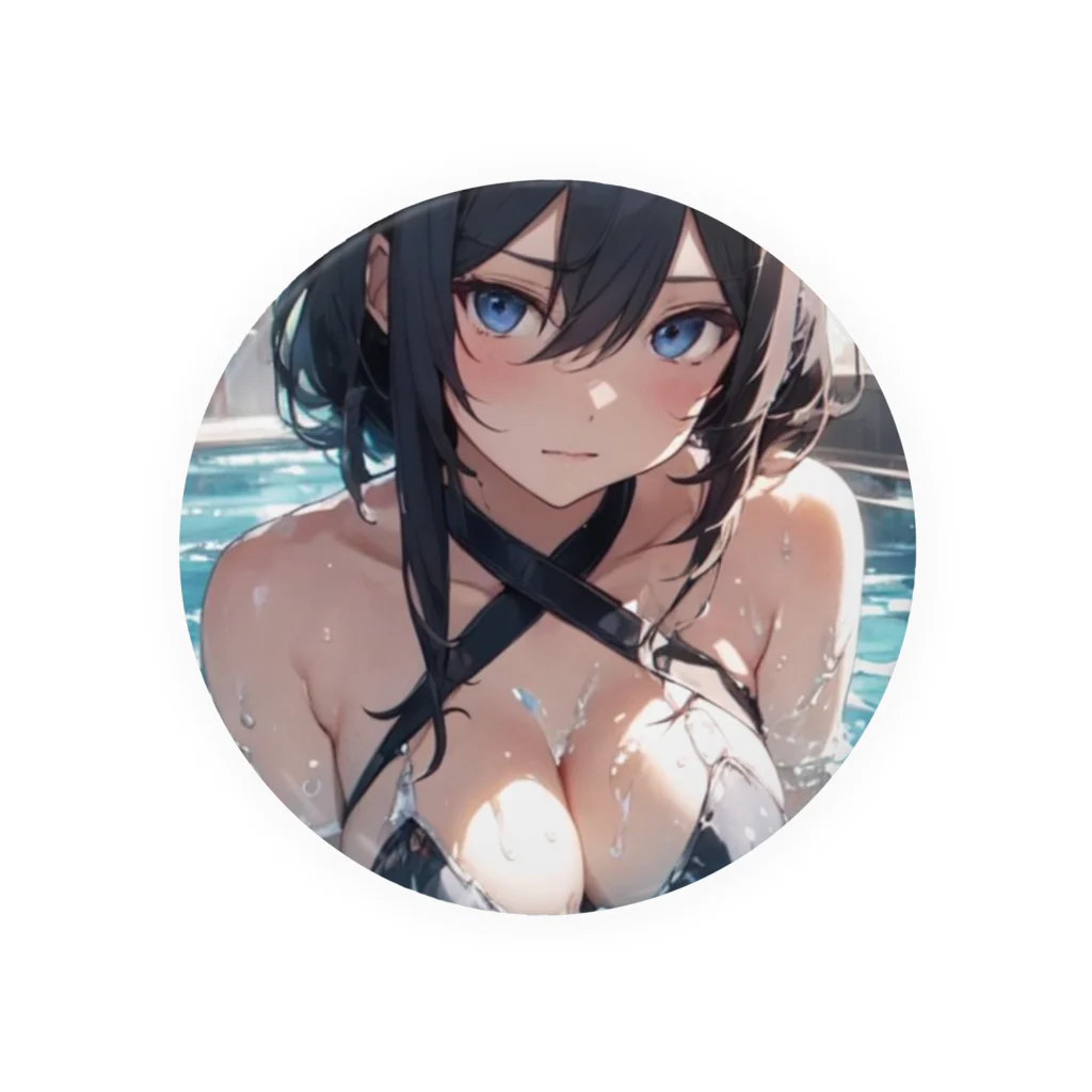 neko_28のセクシー水着のお姉さん1 Tin Badge