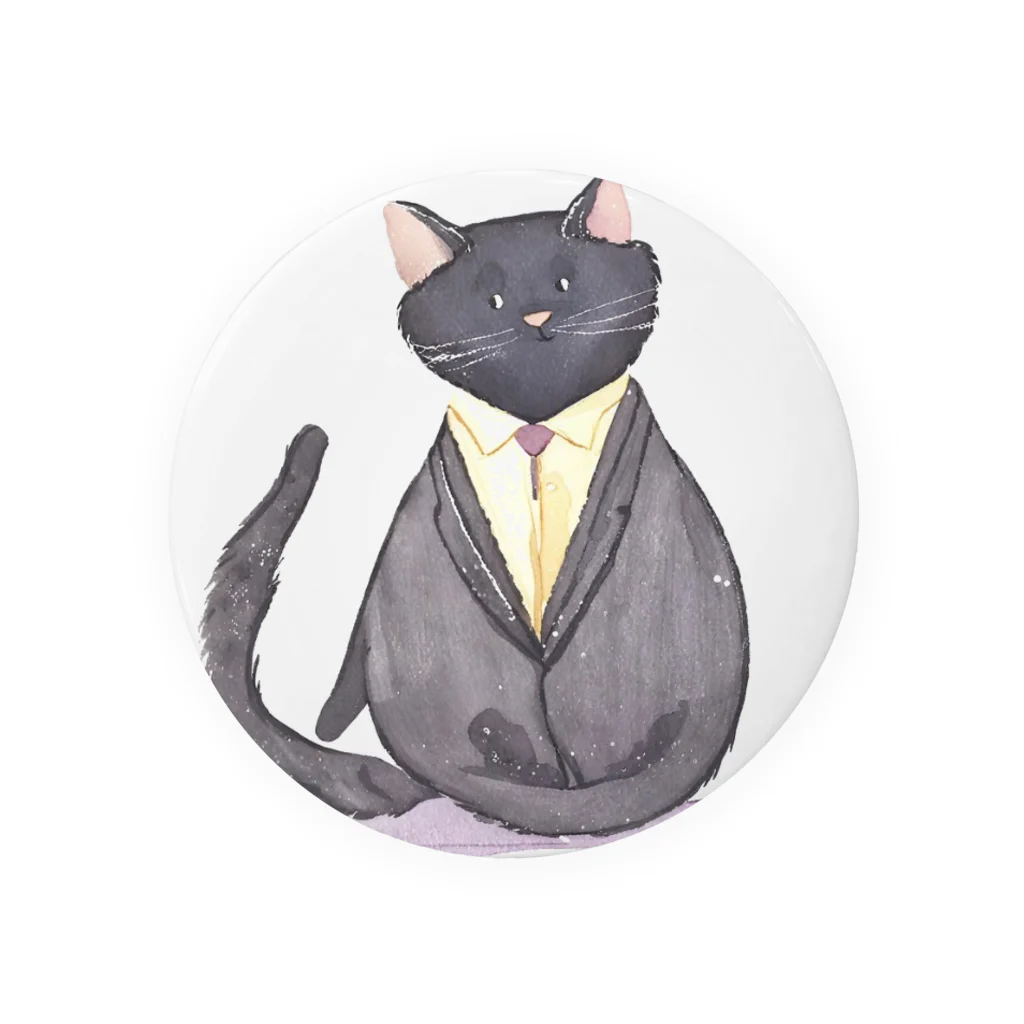 kgymのスーツ猫 Tin Badge