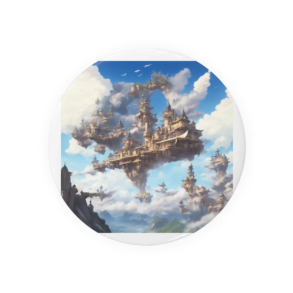 SetsunaAIの空に浮かぶ島のファンタジーグッズ Tin Badge