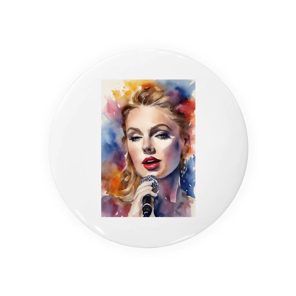 AI職人👨‍🏭のAI「Taylor Swift」水彩 Tin Badge