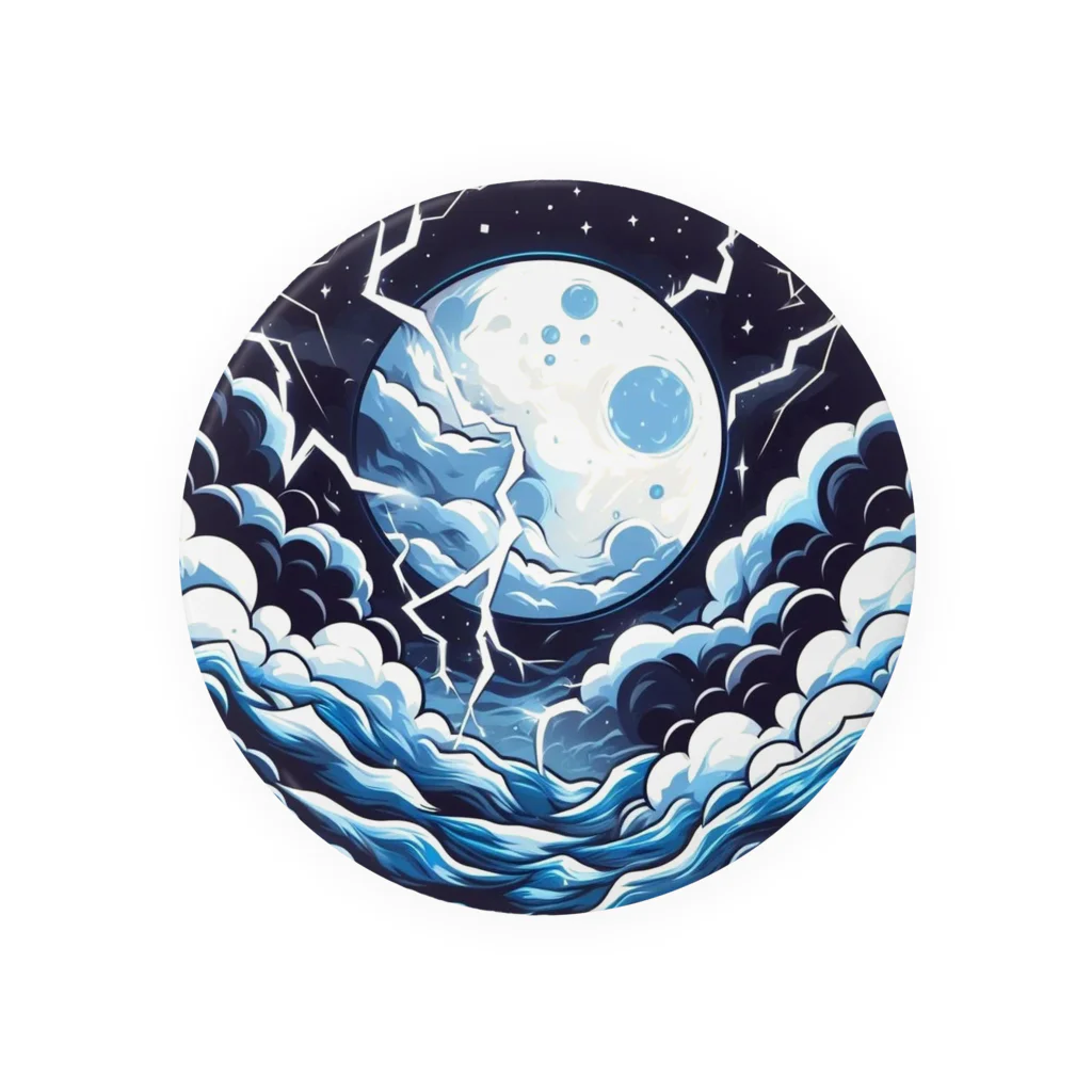 HMTの雷鳴と月「thunder and moon」 Tin Badge