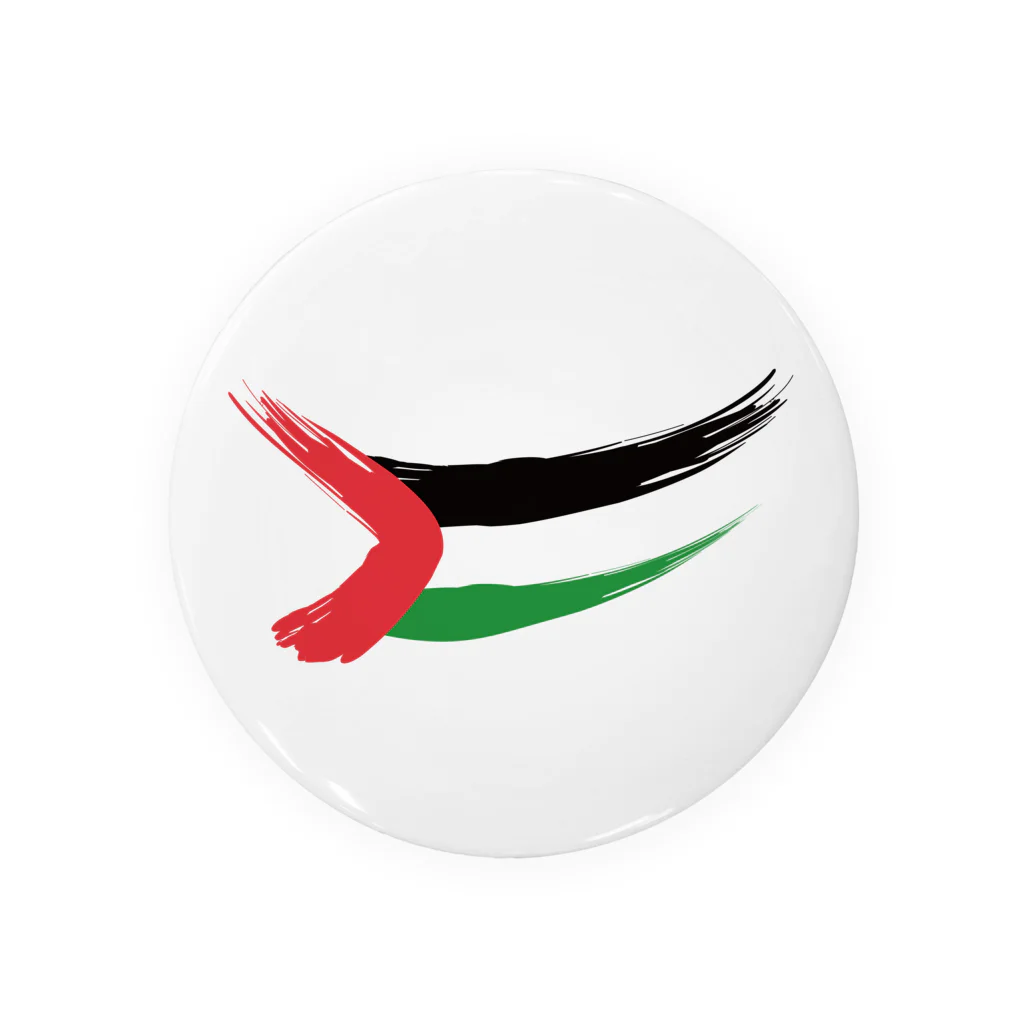 松や SUZURI店のPALESTINE FLAG Tin Badge