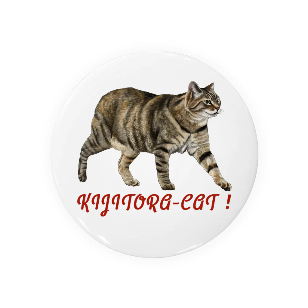 もっち（mocchi）のお散歩キジトラ猫ちゃん！ Tin Badge