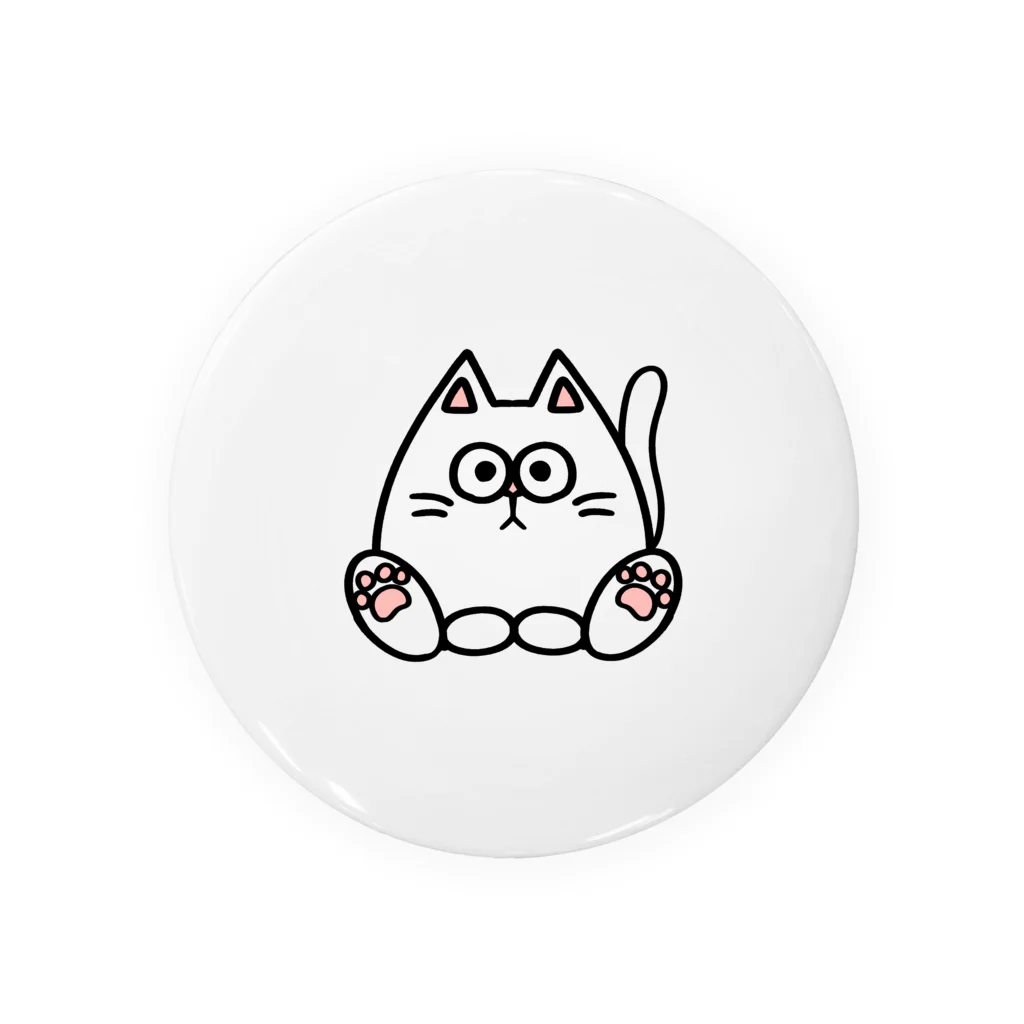 ねこねこうおの白猫キル Tin Badge