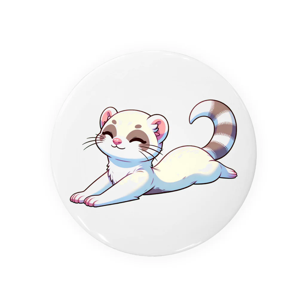 べっち©︎ののんびりフェレットちゃん🐾 Tin Badge