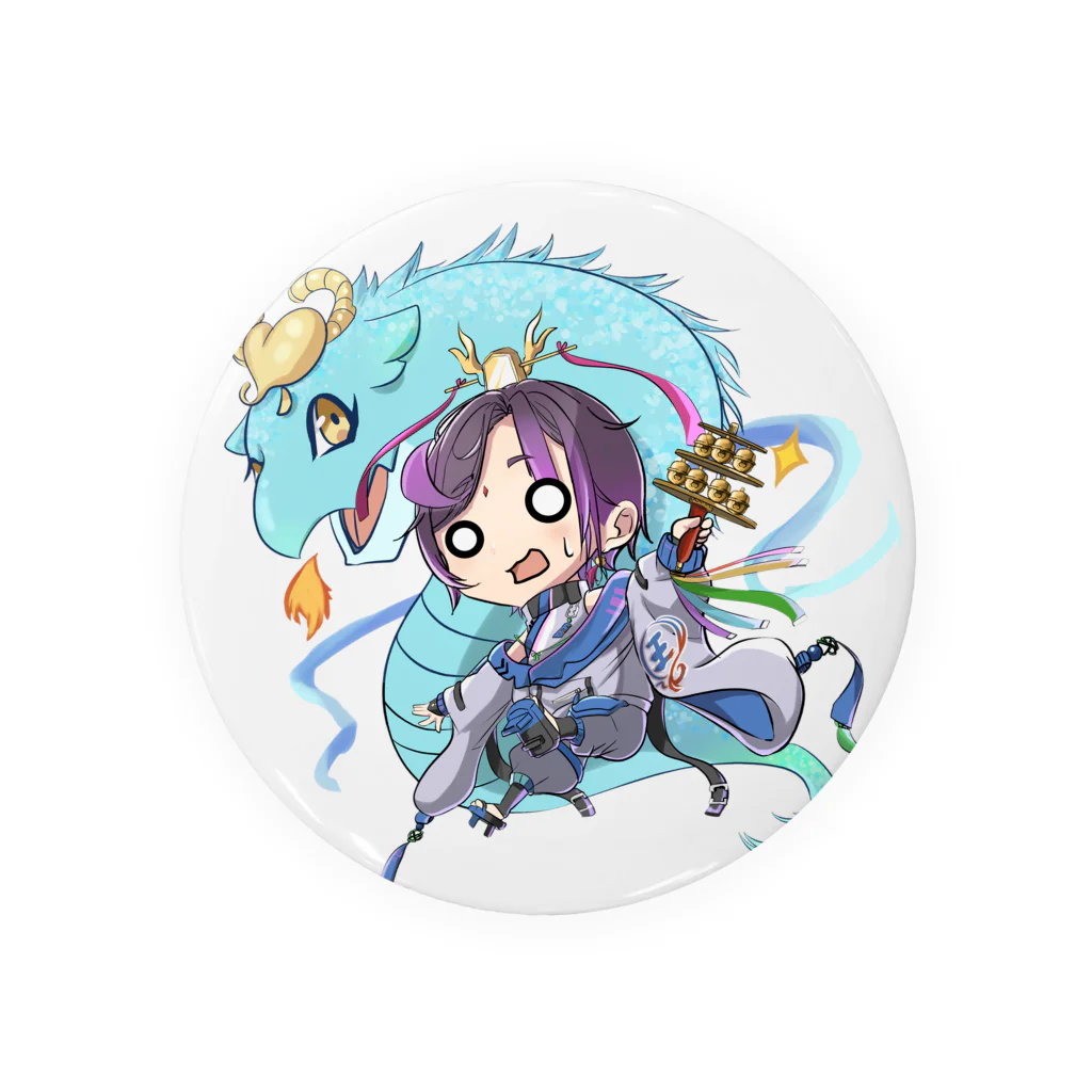 ドラ王👑🐉《vtuber》のびっくり顔ドラ王 Tin Badge