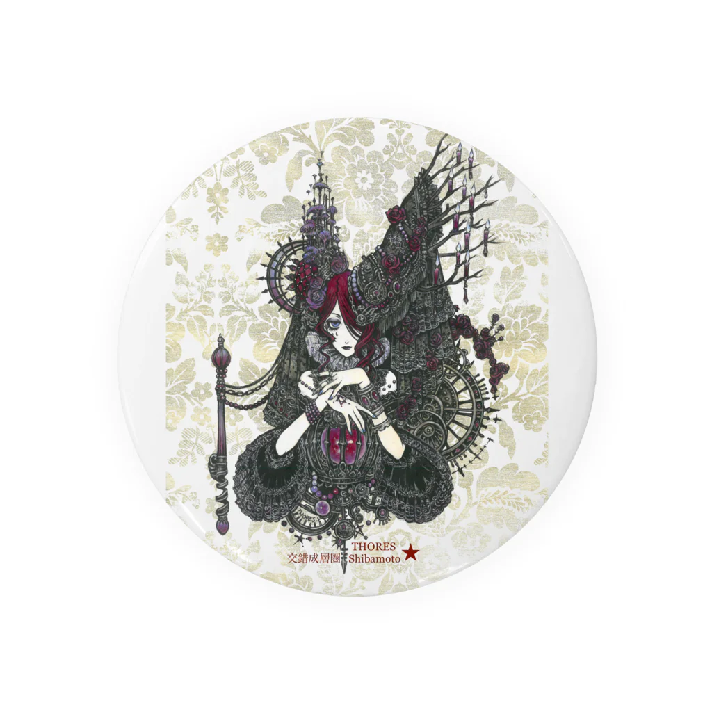 THORES柴本(トーレスしばもと) THORES Shibamotoの黒魔女の視線 Tin Badge