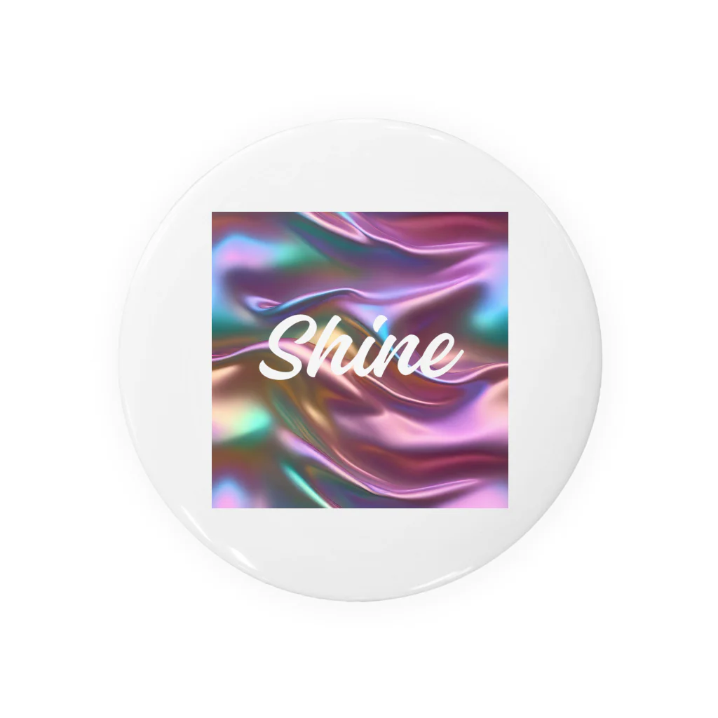 Kumamanのオーロラシルク　Shineロゴ入り Tin Badge