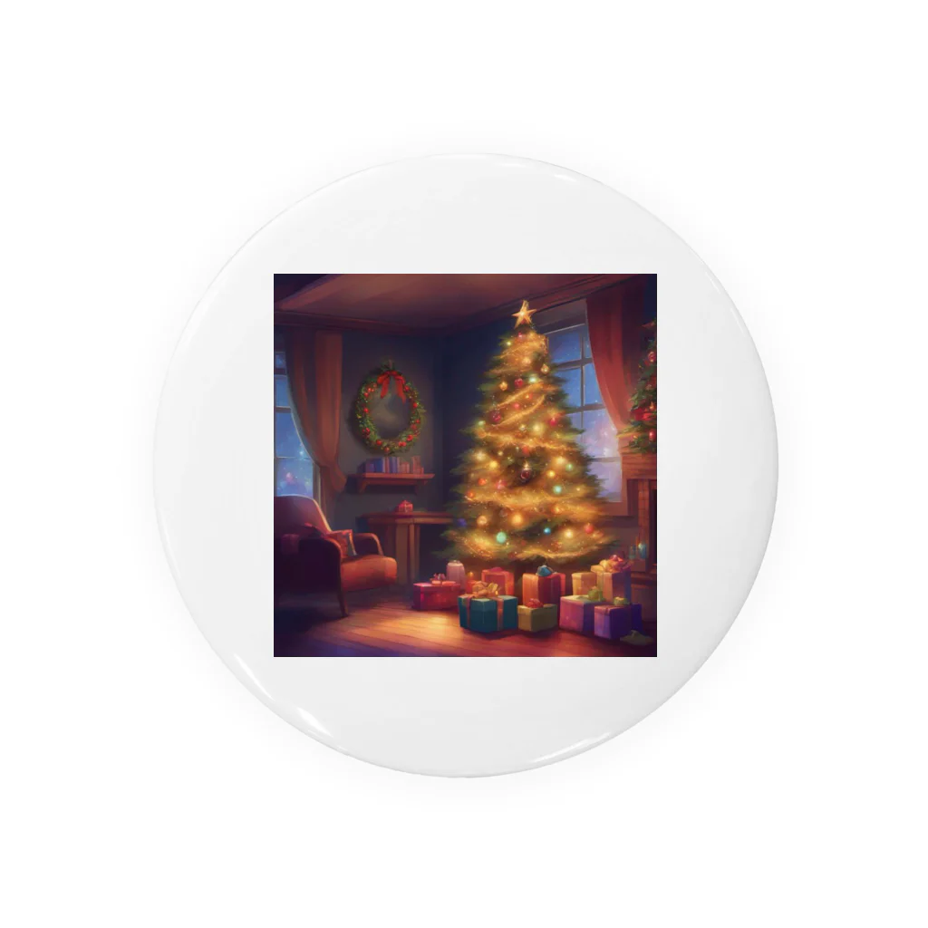 千裕アトリエ（いつもありがとう）のクリスマスツリー（Christmas Tree） Tin Badge