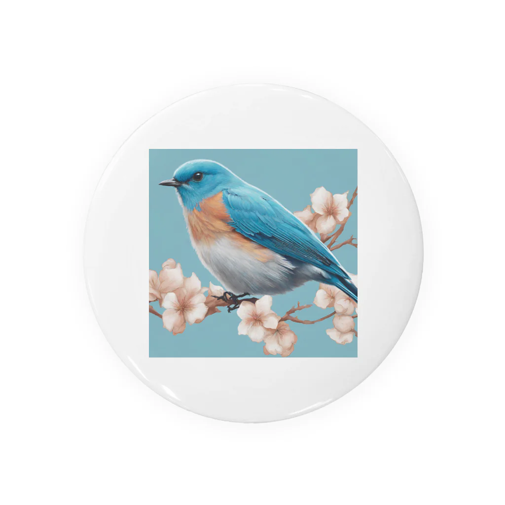 ❤︎cute❤︎のbeautiful blue bird Tin Badge