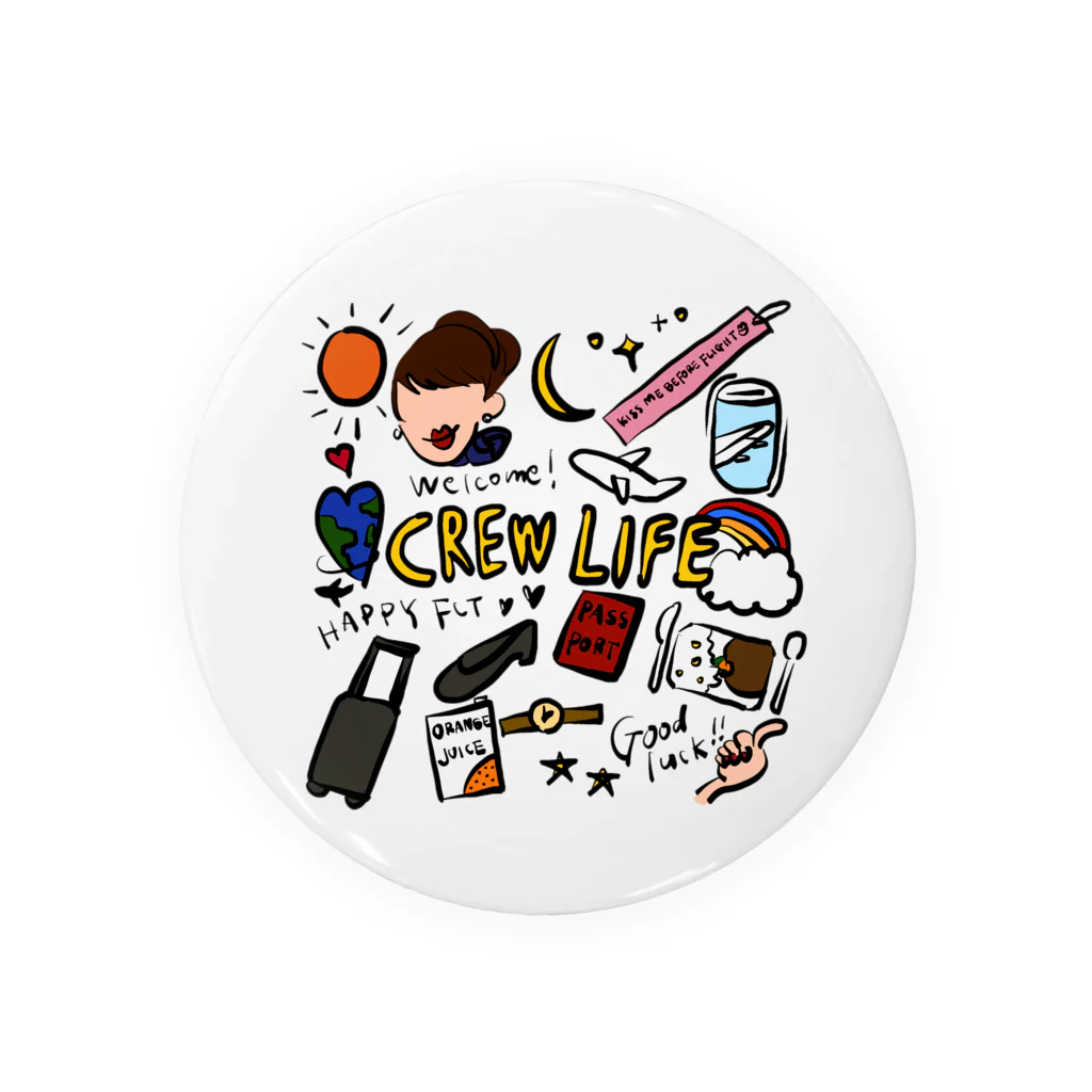 Kana design laboのCREW LIFE 缶バッジ