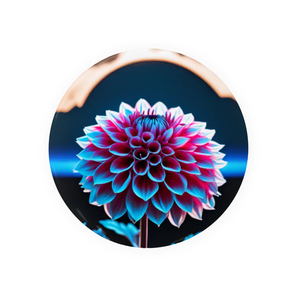 RetrowaveFlowerのRetrowaveFlower-ダリア- Tin Badge