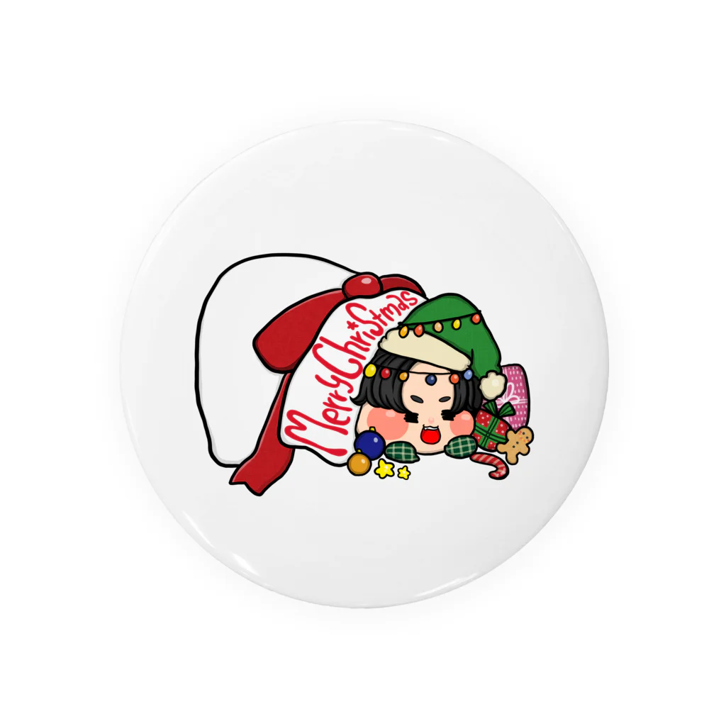 やご商会のクリスマスてんち Tin Badge