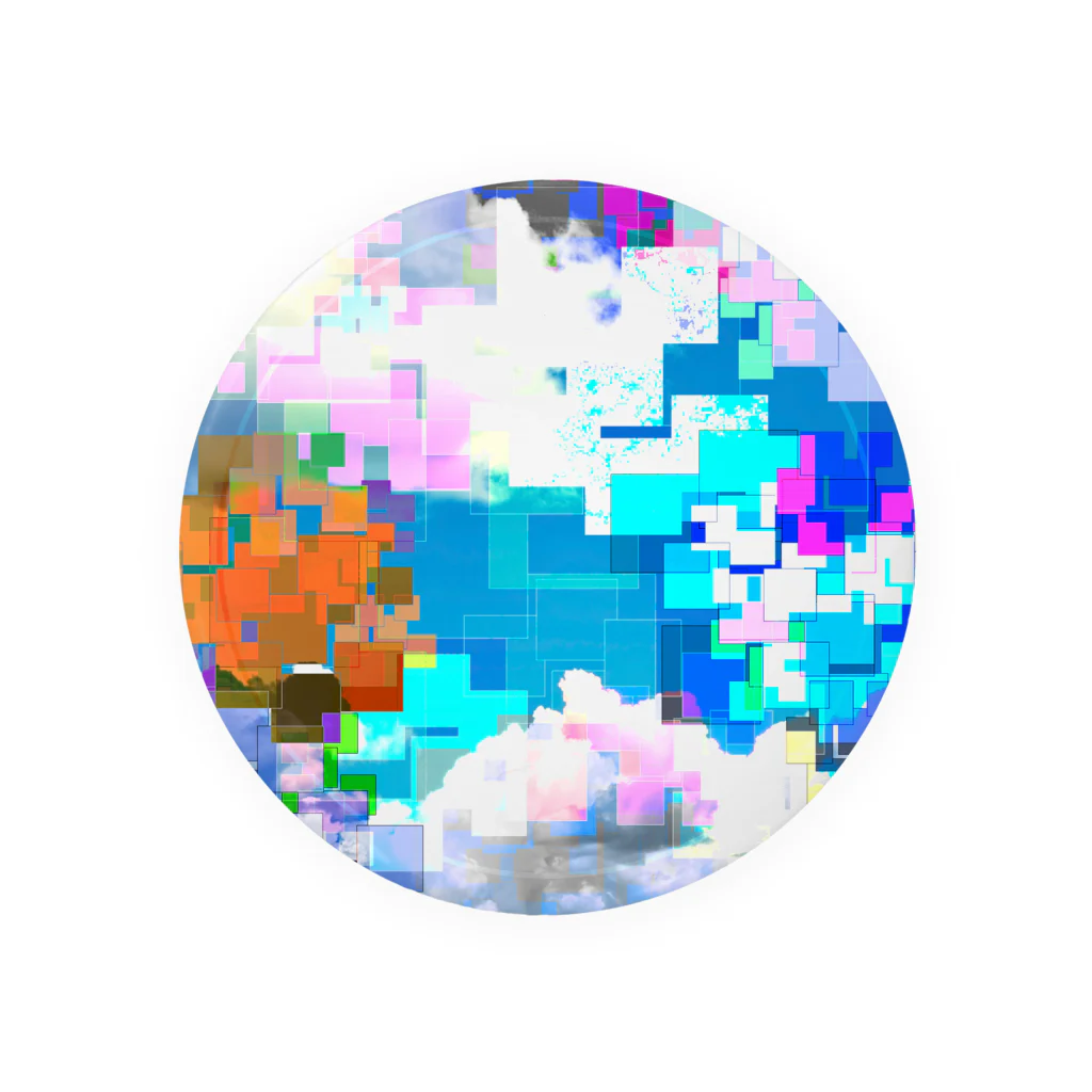 林檎.のDigital sky Tin Badge