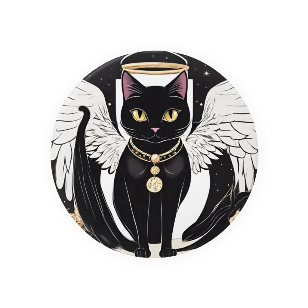 宇宙黒猫キョロちゃんの宇宙黒猫キョロちゃん(薔薇) Tin Badge