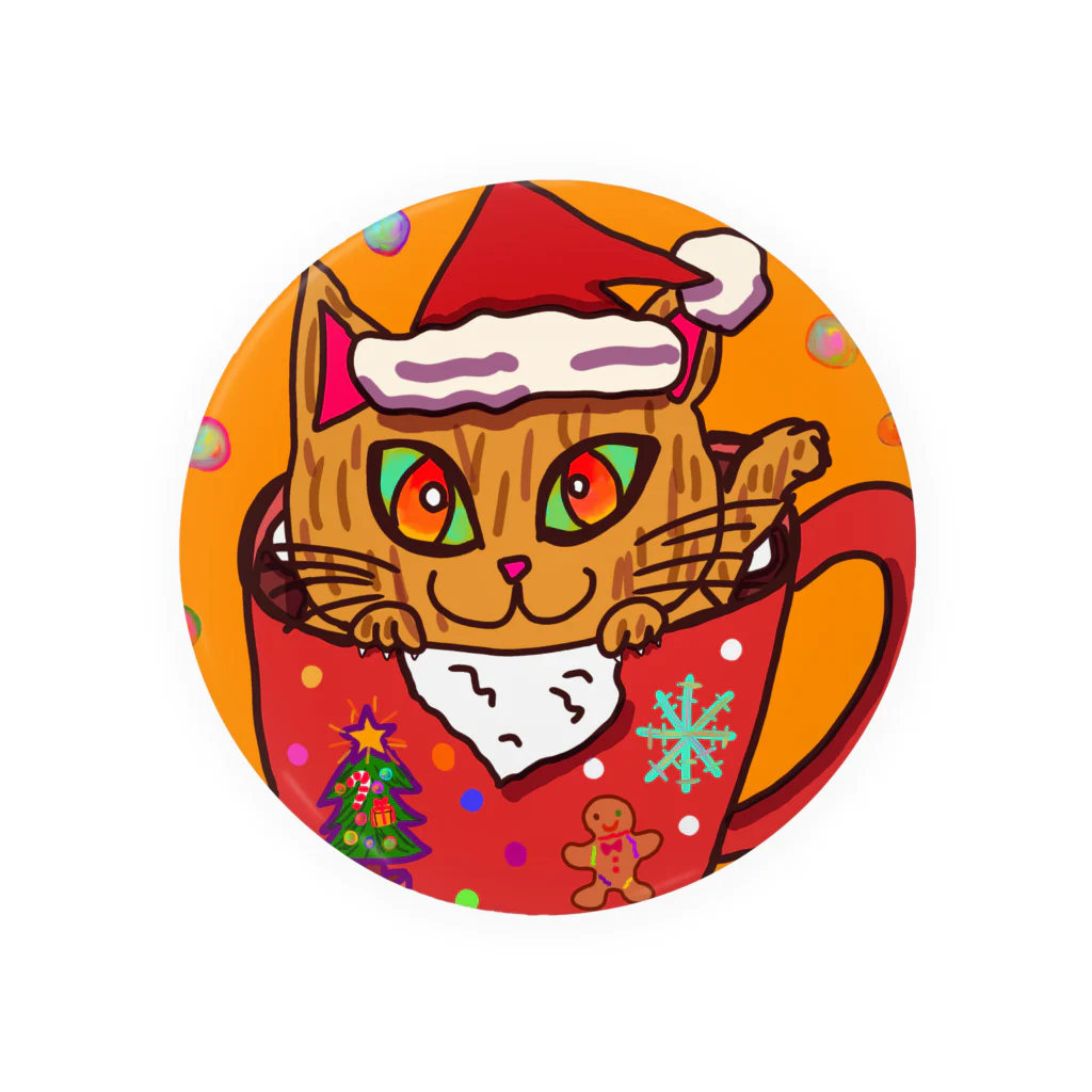 MAのクリスマスにゃんこ Tin Badge