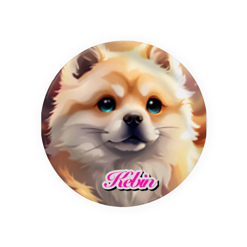 海坊主のちーちゃんの愛犬ケビン君 Tin Badge