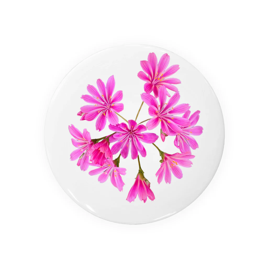 flowerysnowのレウィシアの花 Tin Badge