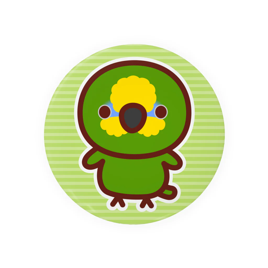 いんこ屋堂のキソデボウシインコ Tin Badge