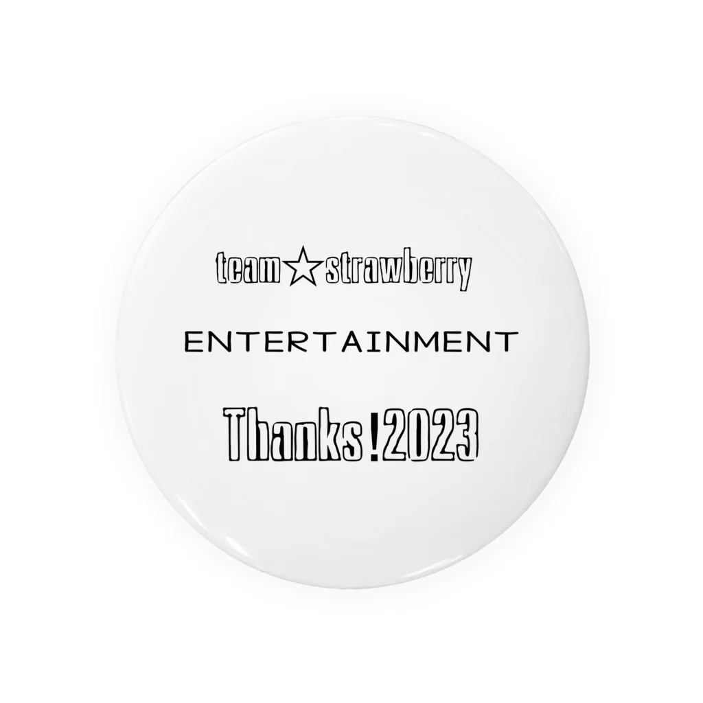 strawberry ON LINE STORE ＜北海道&埼玉特別グッズSHOPのteam☆strawberryENTERTAINMENT＜Thanks!2023＞ 缶バッジ