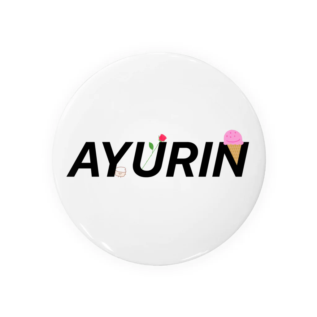 あゆりんのすずりのAYURINアレンジロゴグッズ Tin Badge