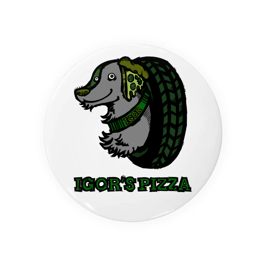 IGOR’S PIZZAのIGOR‘S PIZZA ロゴ Tin Badge