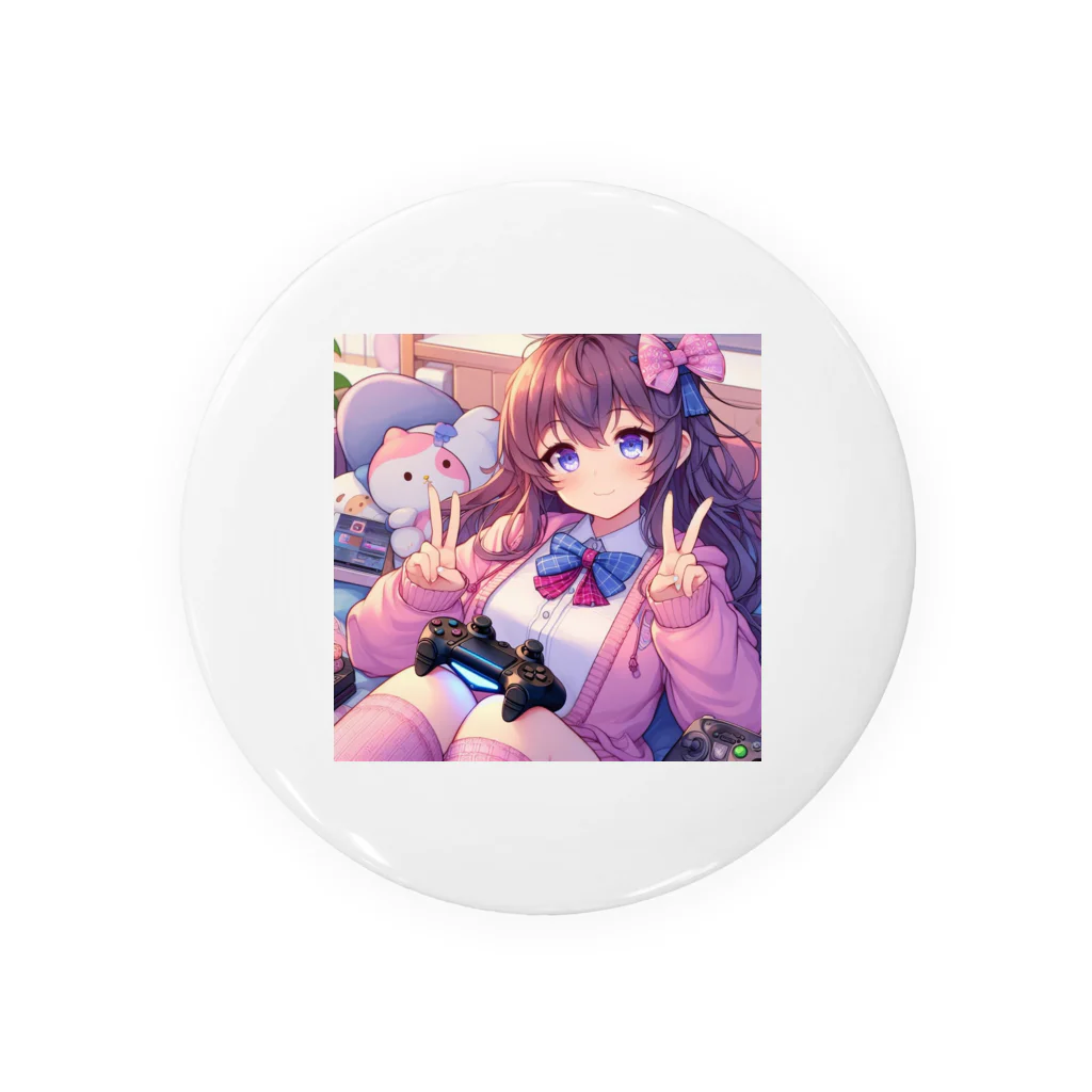 luckyTigerのゲーム女子 Tin Badge