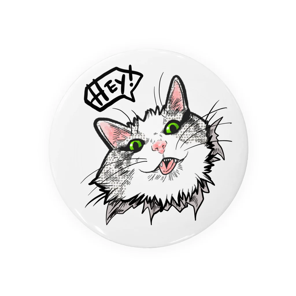 CATS HOLICのHEY! 캔뱃지