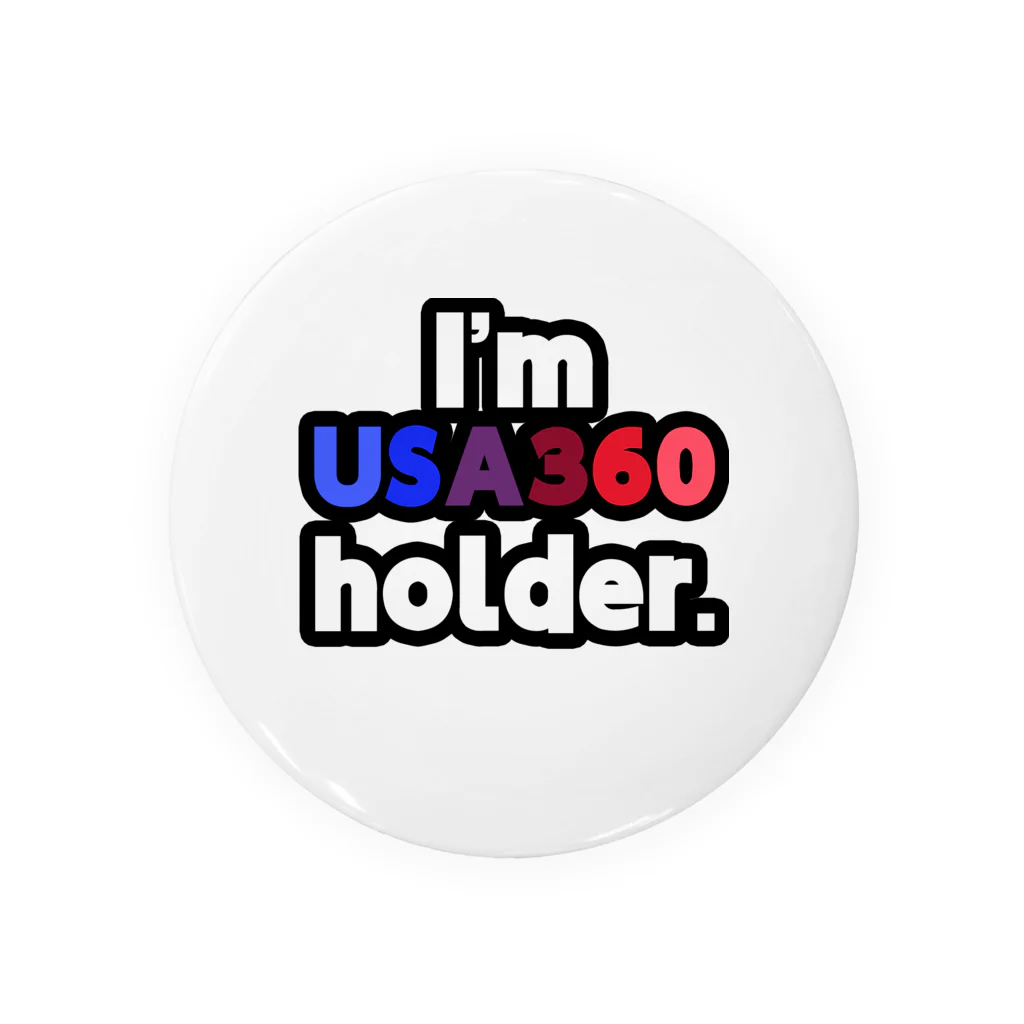 ゆでがえる(非正規こどおじでも底辺セミリタイアできますか?)のI'm USA360 holder. Tin Badge