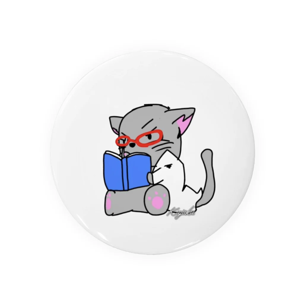 Kujakuの朗読猫 Tin Badge