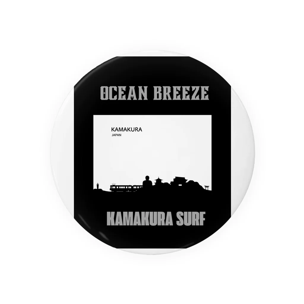 SHONAN-HIROTANのOCEAN BREAZE KAKAKURA SURF 缶バッジ