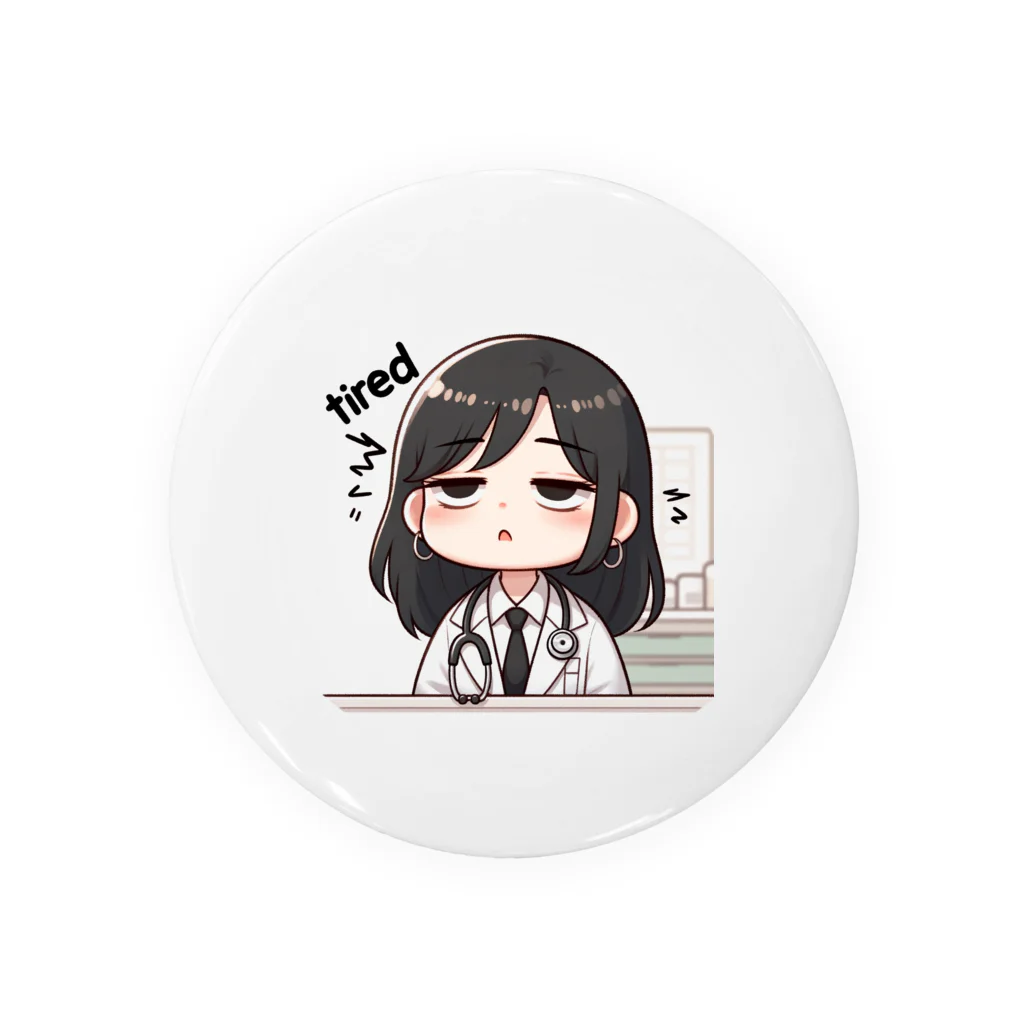 MIKAMIN SHOPのドクター♡感情日記（TIRED） Tin Badge