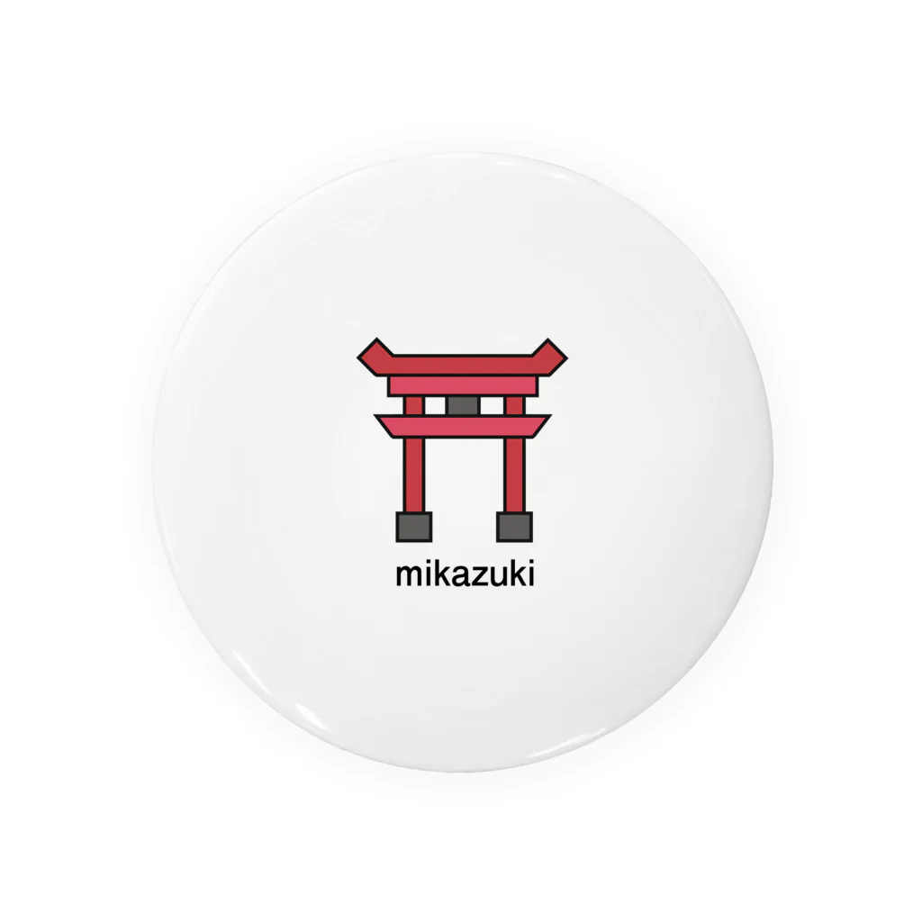 Mikazuki Designのかわいい　鳥居ロゴ　オリジナルグッズ Tin Badge