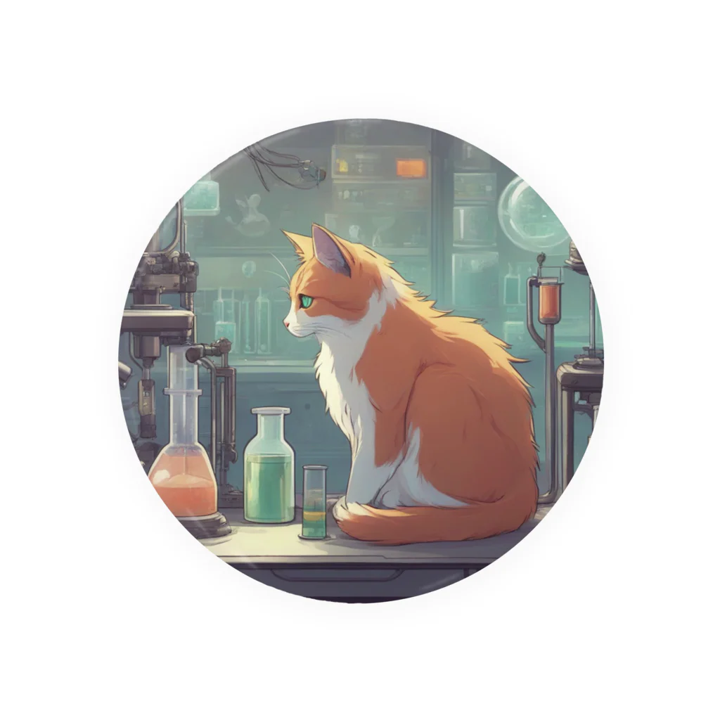 oekakishopの研究する猫 Tin Badge