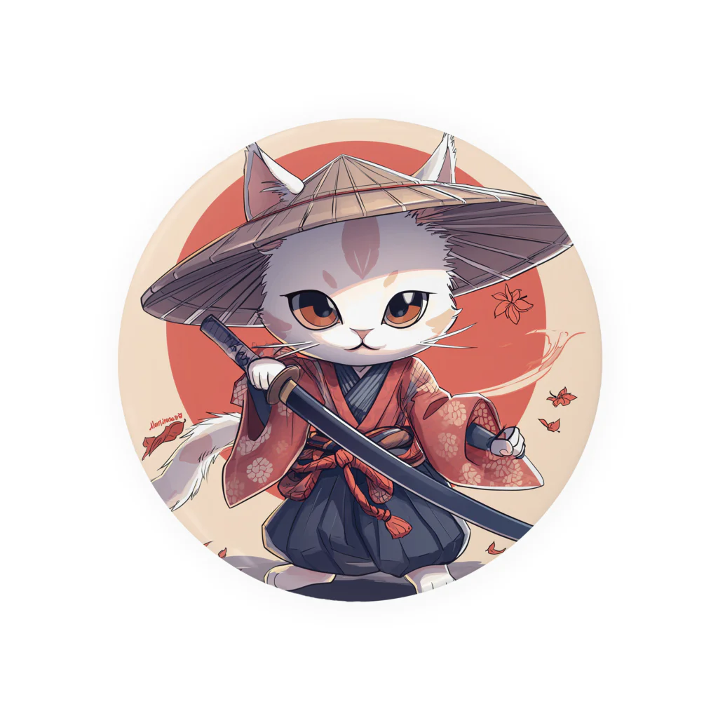 luckycongochanのNeko Samurai 缶バッジ