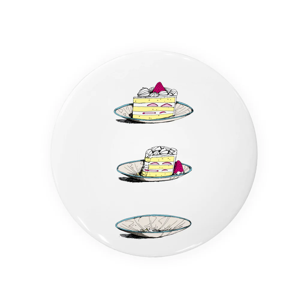 嘉原麦のEating cake Tin Badge