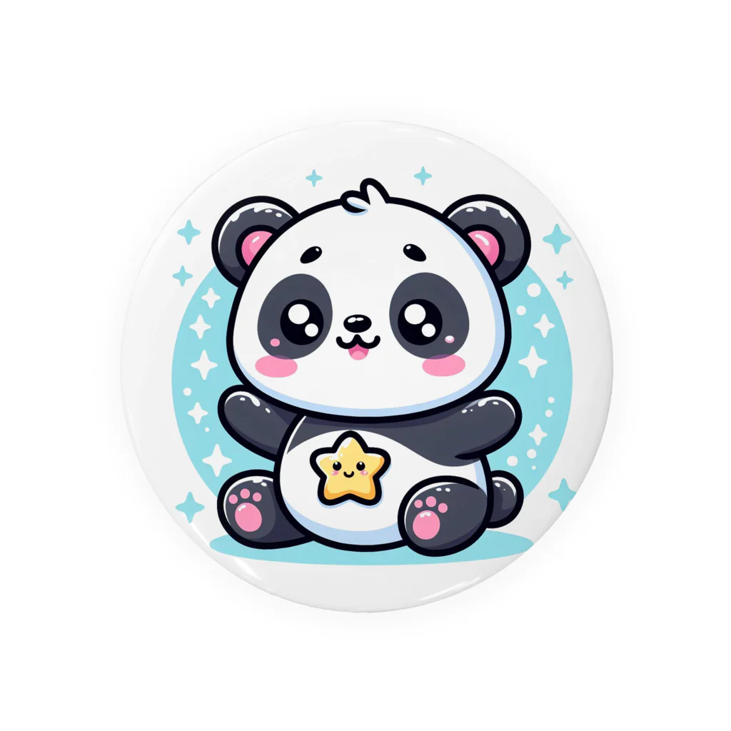 星パンダショップのきらきら星パンダ Tin Badge